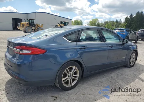 2018 Ford Fusion Se Hybrid z USA, uszkodzony, nr VIN 3FA6P0LU1JR175322